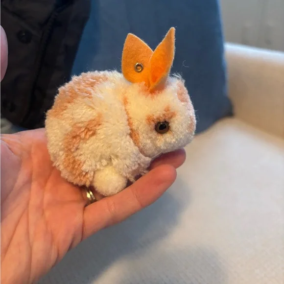 Steiff Orange and White Bunny Toy collectible - Picture 3 of 10